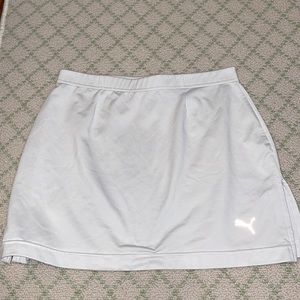 White Puma Tennis Skirt